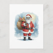 Skeleton Santa Claus Briefkaart (Voorkant)