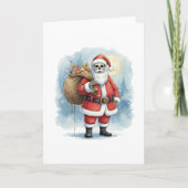 Skeleton Santa Claus Kaart (Voorkant)