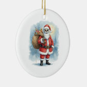 Skeleton Santa Claus Keramisch Ornament (Rechts)