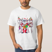 **Skeleton Santa Party – Funny 3D Christmas Skelet T-shirt (Voorkant)