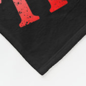 Skeleton Santa Rocker Inappropriate Funny Guitar G Fleece Deken (Hoek)