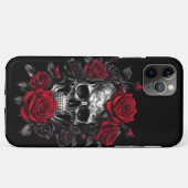 Skeleton Schedels en Rozen iPhone / iPad case (Achterkant (horizontaal))