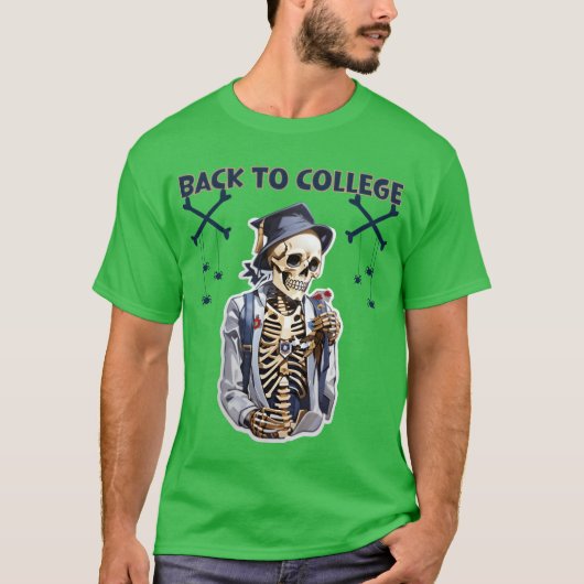 Skeleton Scholar vrienden T-shirt (Voorkant)