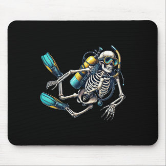 Skeleton Scu Diving Halloween Skeleton Scu Diver Muismat