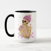 Skeleton Self Love Juice Sarcastic Valentijnsdag Mok (Links)