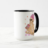 Skeleton Self Love Juice Sarcastic Valentijnsdag Mok (Voorkant rechts)