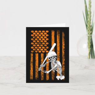 Skeleton Sell Speler Fan Skeleton Halloween Verkop Kaart