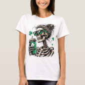 Skeleton Shamrock Sipper Shirt (Voorkant)