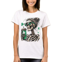 Skeleton Shamrock Sipper Shirt