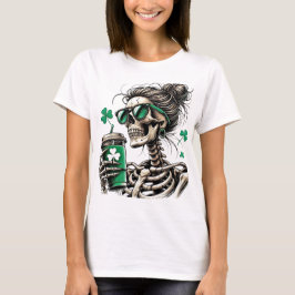 Skeleton Shamrock Sipper Shirt