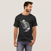 Skeleton Shamrock St Patricks Day C Leprechaun Hat T-shirt (Voorkant volledig)