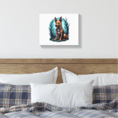 Skeleton Shepherd Dog Canvas Afdruk (Insitu (Slaapkamer))