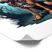 Skeleton Shepherd Dog Poster (Hoek)