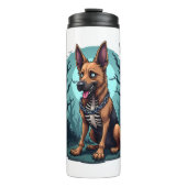 Skeleton Shepherd Dog Thermosbeker (Voorkant)