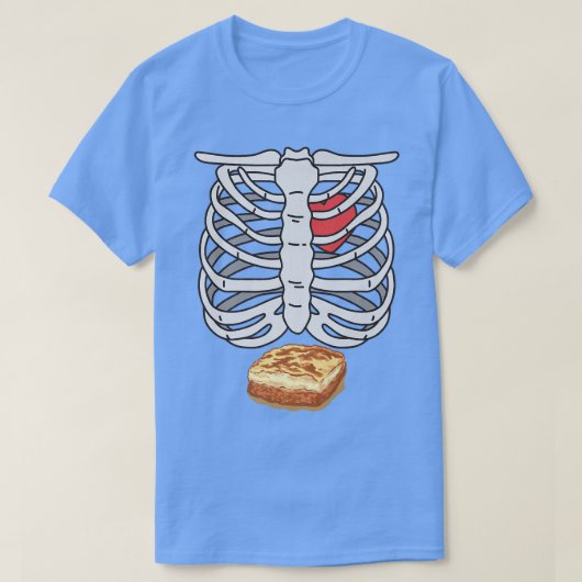 Skeleton Shepherd's Pie Pregnancy Announcement Fun T-shirt (Design voorkant)