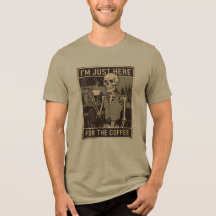 Skeleton Shirt Coffee Lover T-shirt