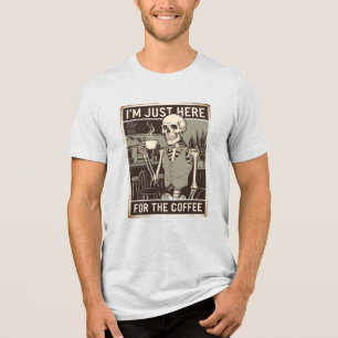  Skeleton Shirt Coffee Lover T-shirt
