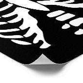 Skeleton Shirt Halloween Kostuum Rib Cage Anatomie Poster (Hoek)