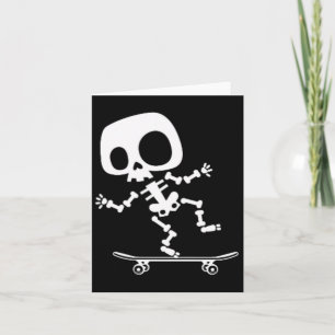 Skeleton Skateboard Halloween Kostuum Fun Skateboa Kaart