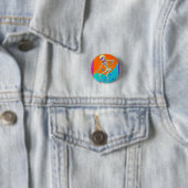 Skeleton Skateboarden Ronde Button 3,2 Cm (In situ)
