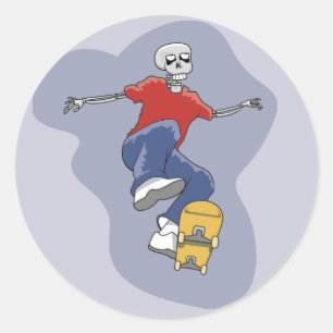 Skeleton Skateboarden stickers
