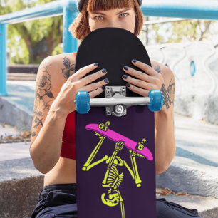SKELETON SKATEBOARDING "BONE TO BE WILD" SKATEBOAR PERSOONLIJK SKATEBOARD