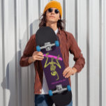 SKELETON SKATEBOARDING "BONE TO BE WILD" SKATEBOAR PERSOONLIJK SKATEBOARD<br><div class="desc">SKELETON SKATEBOARDING UPSIDE DOWN SKATEBOARD</div>