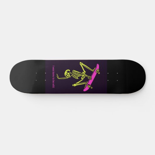 SKELETON SKATEBOARDING "BONE TO BE WILD" SKATEBOAR PERSOONLIJK SKATEBOARD (Horizontaal)