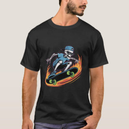 Skeleton Skater Cool Trend T-shirt