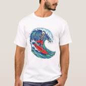 Skeleton Skating T-Shirt – Funny Skateboarding Ske (Voorkant)