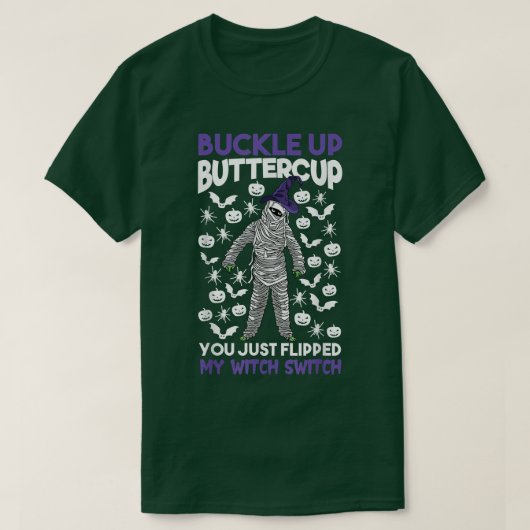 Skeleton Skeletskelet Buttercup je hebt net geflip T-shirt (Design voorkant)