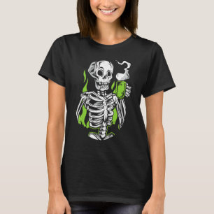 Skeleton Skull Alien Drink koffie T-shirt