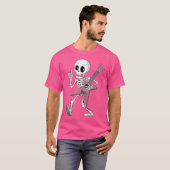 Skeleton Skull Gitaar Rock op Heavy Metal Devil Ho T-shirt (Voorkant volledig)