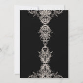 Skeleton Skull Mauve Dusty Roos Gothic Wedding Kaart (Achterkant)