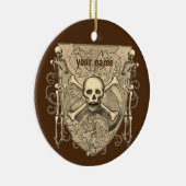 Skeleton Skull Shield ornament (Rechts)