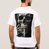 Skeleton Smoker - Dark Gothic - Ik ben al dood T-shirt (Achterkant)