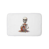 Skeleton Snoep Bowl Halloween Badmat (Voorkant)