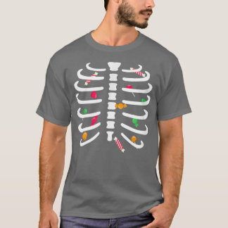 Skeleton Snoep Cute Adult Kinder T-shirt