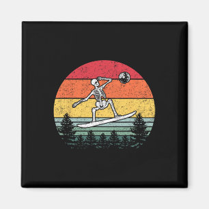 Skeleton Snowboard Moon Snowboarder - Magneet