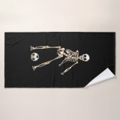 Skeleton Soccer Halloween Flossing Dance Cosplay Badhanddoek (Badhanddoek)