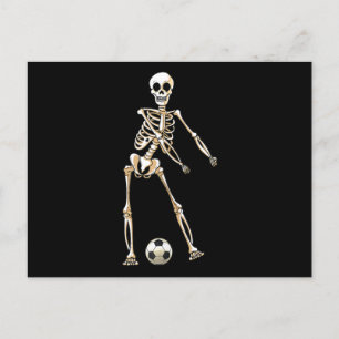 Skeleton Soccer Halloween Flossing Dance Cosplay Feestdagenkaart