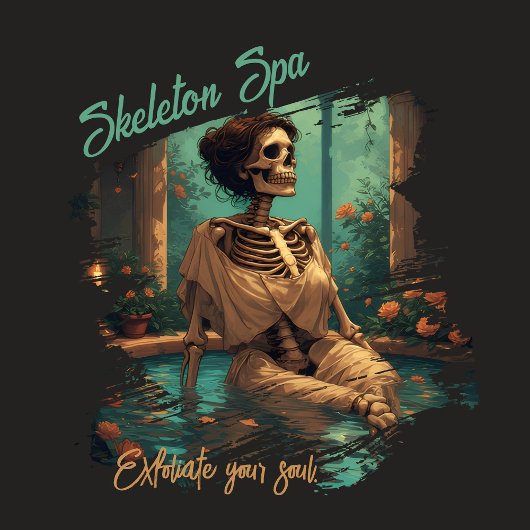Skeleton Spa – Exfoliate Your Soul | Funny T-shirt