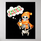 Skeleton Speak Merry Christmas Waer F And Hold Cof Poster (Voorkant)