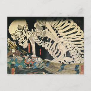 Skeleton Specter van Kuniyoshi Utagawa Briefkaart