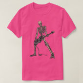 Skeleton Spelbak voor bast en bass Guitar T-shirt (Design voorkant)