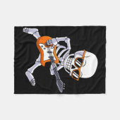 Skeleton spelen gitaar Rock and Roll Boys Kinder Fleece Deken (Voorkant (Horizontaal))