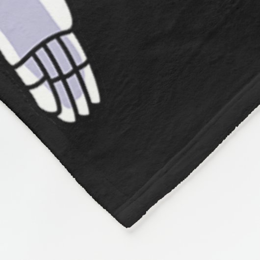 Skeleton spelen gitaar Rock and Roll Boys Kinder Fleece Deken (Hoek)