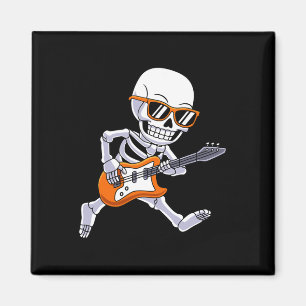 Skeleton spelen gitaar Rock and Roll Boys Kinder Magneet