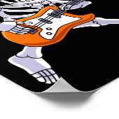 Skeleton spelen gitaar Rock and Roll Boys Kinder Poster (Hoek)