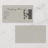 Skeleton spelen Piano Music Funny Visitekaartje (Voorkant / Achterkant)